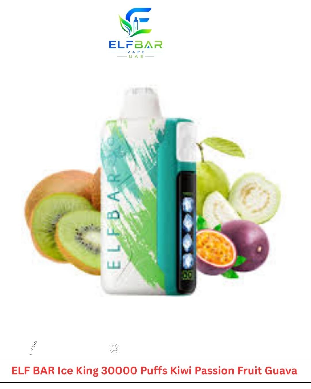 ELF BAR Ice King 30000 Puffs Kiwi Passion Fruit Guava ELF BAR Ice King 30000 Puffs Kiwi Passion Fruit Guava