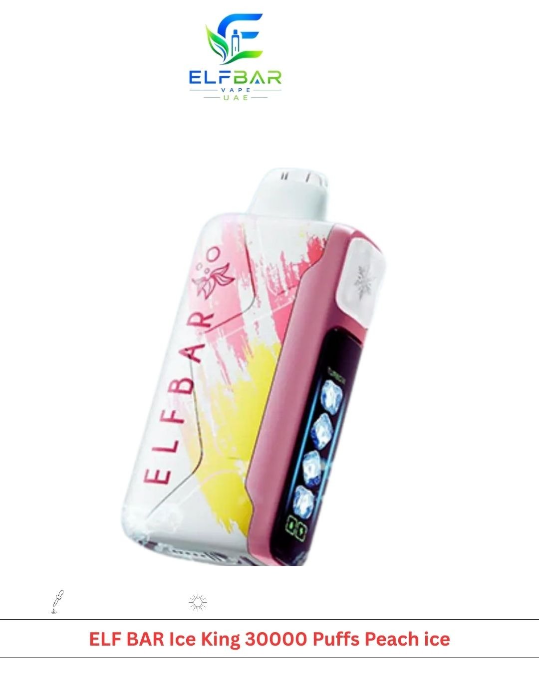 ELF BAR Ice King 30000 Puffs Peach ice ELF BAR Ice King 30000 Puffs Peach ice