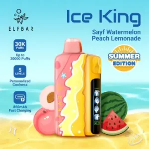 ELF BAR Ice King 30000 Puffs Sayf Watermelon Peach Lemonade