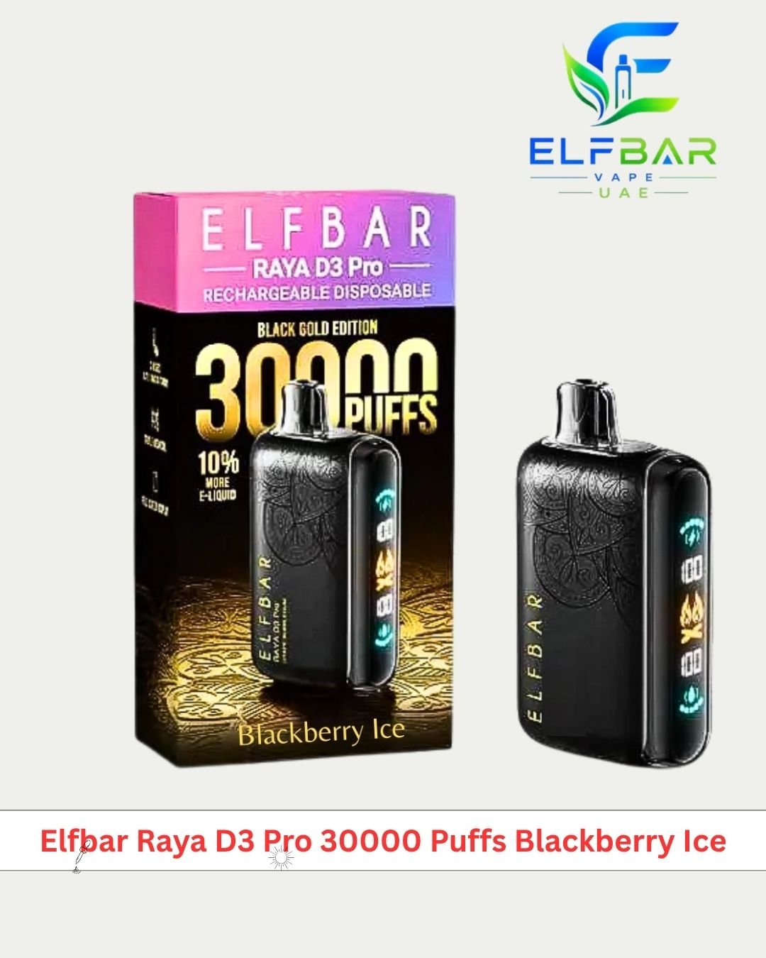 Elfbar Raya D3 Pro 30000 Puffs Blackberry Ice