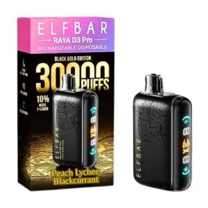 Elfbar Raya D3 Pro 30000 Puffs Peach Lychee Blackcurrant