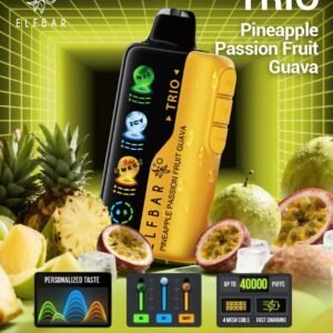ELF BAR Trio 40000 Puffs Pineapple Passion Fruit Guava