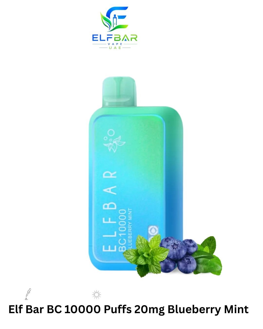 Elf Bar BC 10000 Puffs 20mg Blueberry Mint