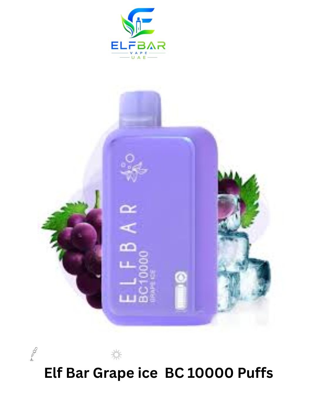Elf Bar Grape ice BC 10000 Puffs 50mg Elf Bar Grape ice BC 10000 Puffs