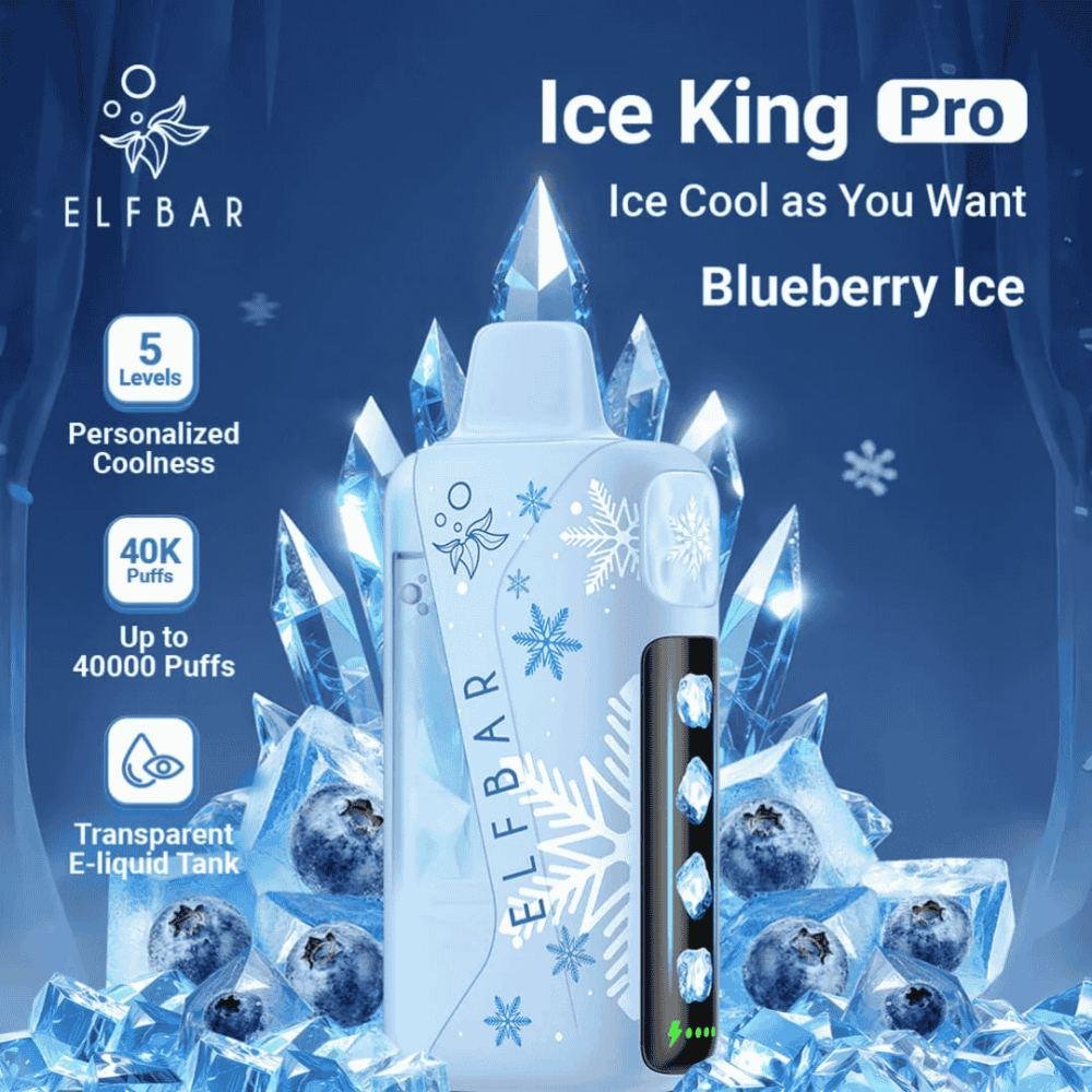 ELFBAR Ice King Pro 40000 Puffs Blueberry ice ELFBAR Ice King Pro 40000 Puffs Blueberry ice