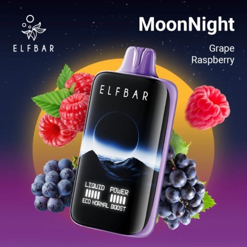 Elfbar Moonlight 40000 Puffs Grape Raspberry Elfbar Moonlight 40000 Puffs Grape Raspberry