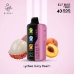Elf Bar Trio 40000 Puffs Disposable Vape Lychee Juicy Peach in Dubai