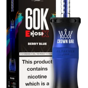 Al Fakher Crown Bar E Hose X 60000 Puffs Berry Blue