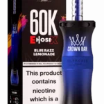 Al Fakher Crown Bar E Hose X 60000 Puffs Blue Razz Lemonade