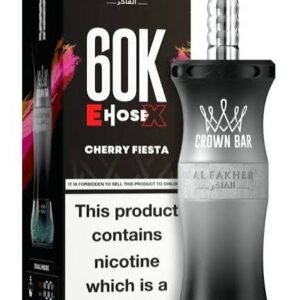 Al Fakher Crown Bar E Hose X 60000 Puffs Cherry Fiesta