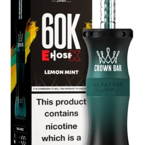 Al Fakher Crown Bar E Hose X 60000 Puffs Lemon Mint