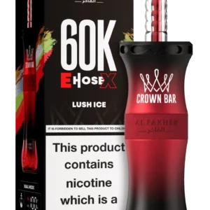 Al Fakher Crown Bar E Hose X 60000 Puffs Lush Ice