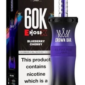 Al Fakher Crown Bar E Hose X 60000 Puffs Strawberry Cherry