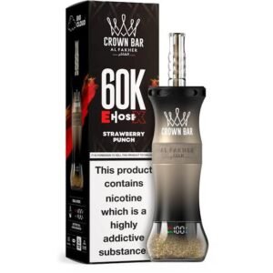 Al Fakher Crown Bar E Hose X 60000 Puffs Strawberry Punch
